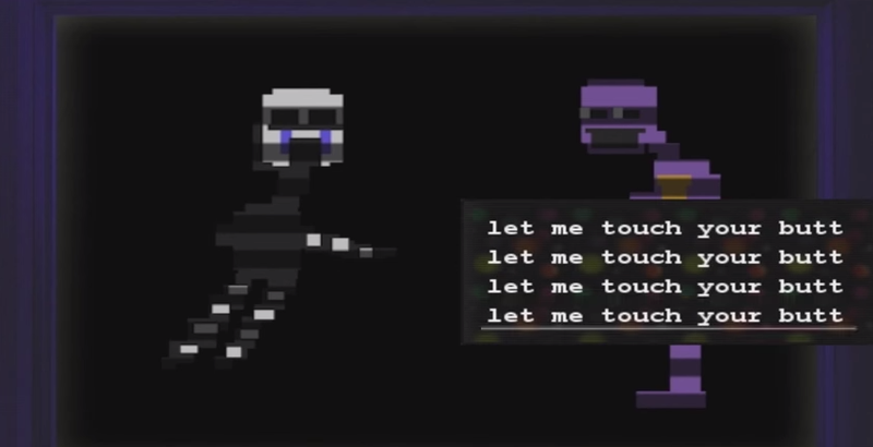 Illustration for article titled Five Nights at Freddy's Parody Turns The Game Into A JRPG About Sex